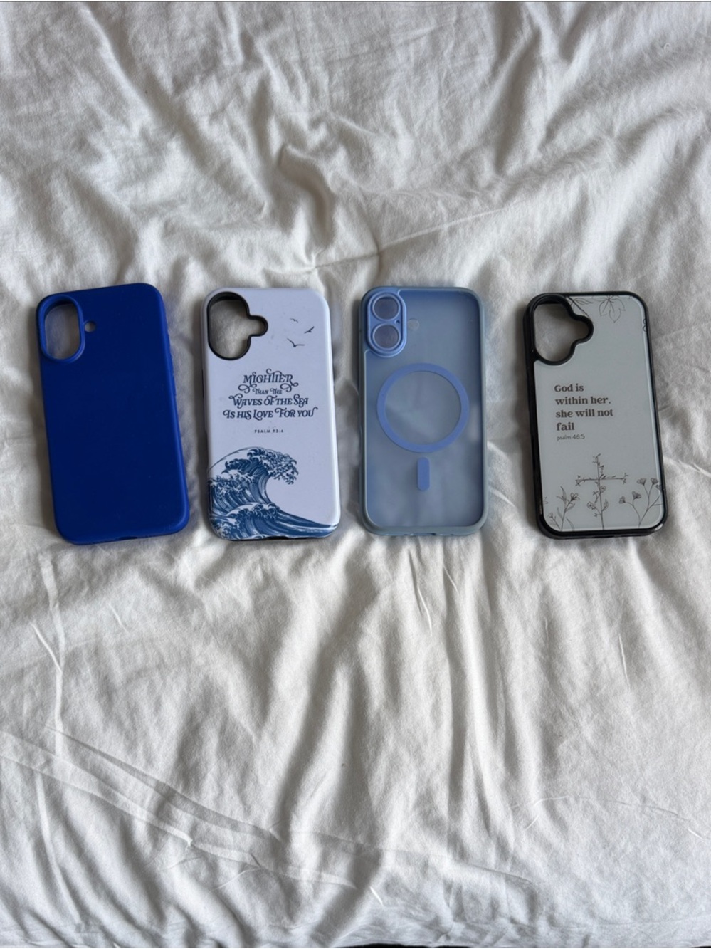 Blue Silicone iPhone Case - Unbranded